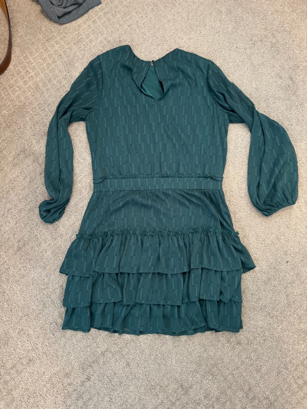 Express Long-Sleeve Ruffle Dress